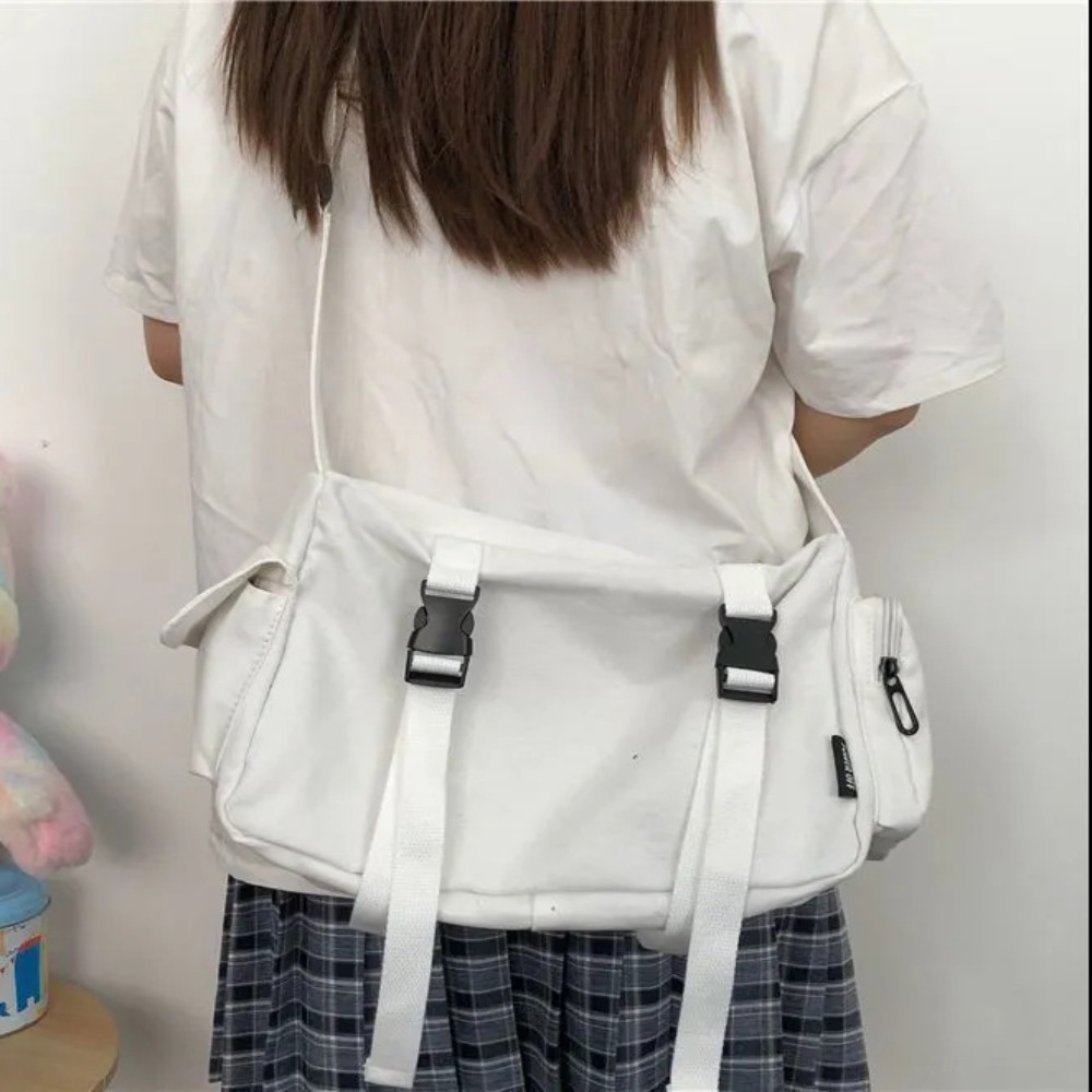 Women'S Bags Cross Body - Bolsa crossbody preta unisex com bolsos