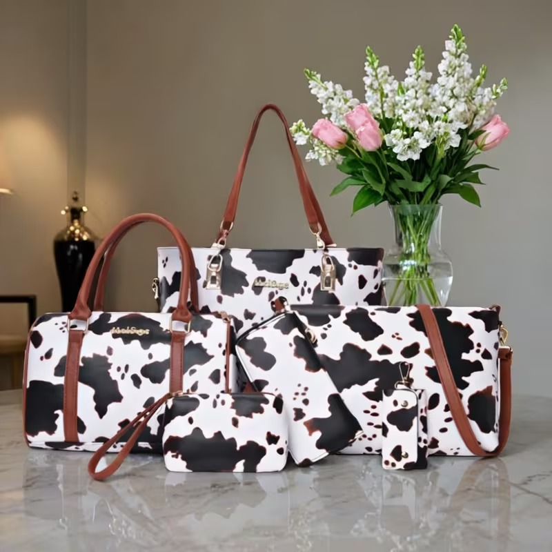 Women Bags Crossbody - Conjunto de 6 Peças de Bolsas