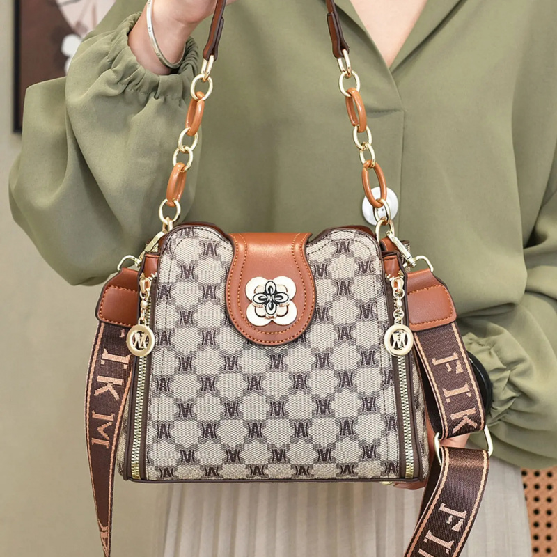 Bolsa de ombro vintage com est - Women Bags Crossbody avaliação e preço