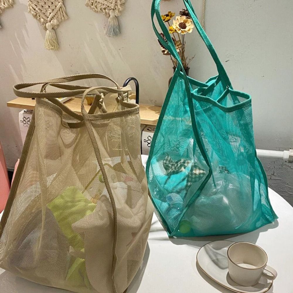Bolsa de ombro de malha transp - Women'S Bags Everyday avaliação e preço