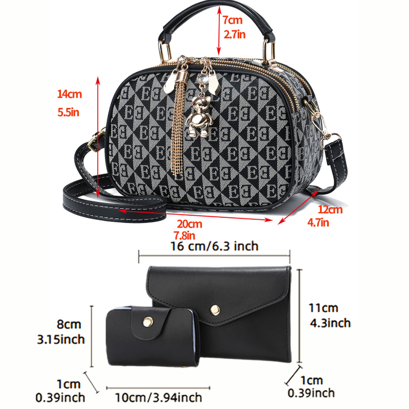 Conjunto de 3 mini bolsas redo - Women Bags Crossbody avaliação e preço