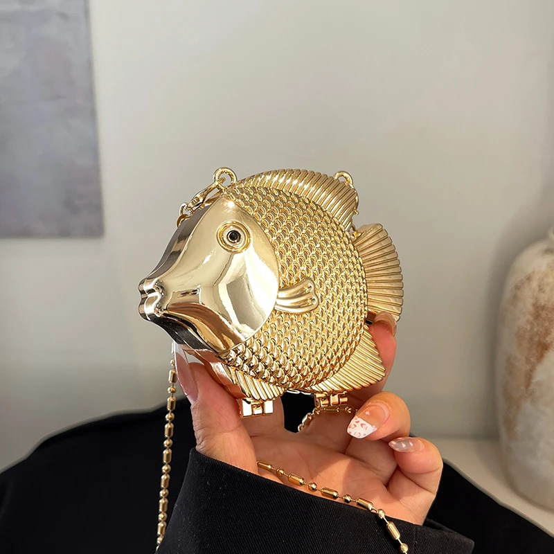 Bonito pequeno peixe forma de  - Women'S Evening Bags avaliação e preço